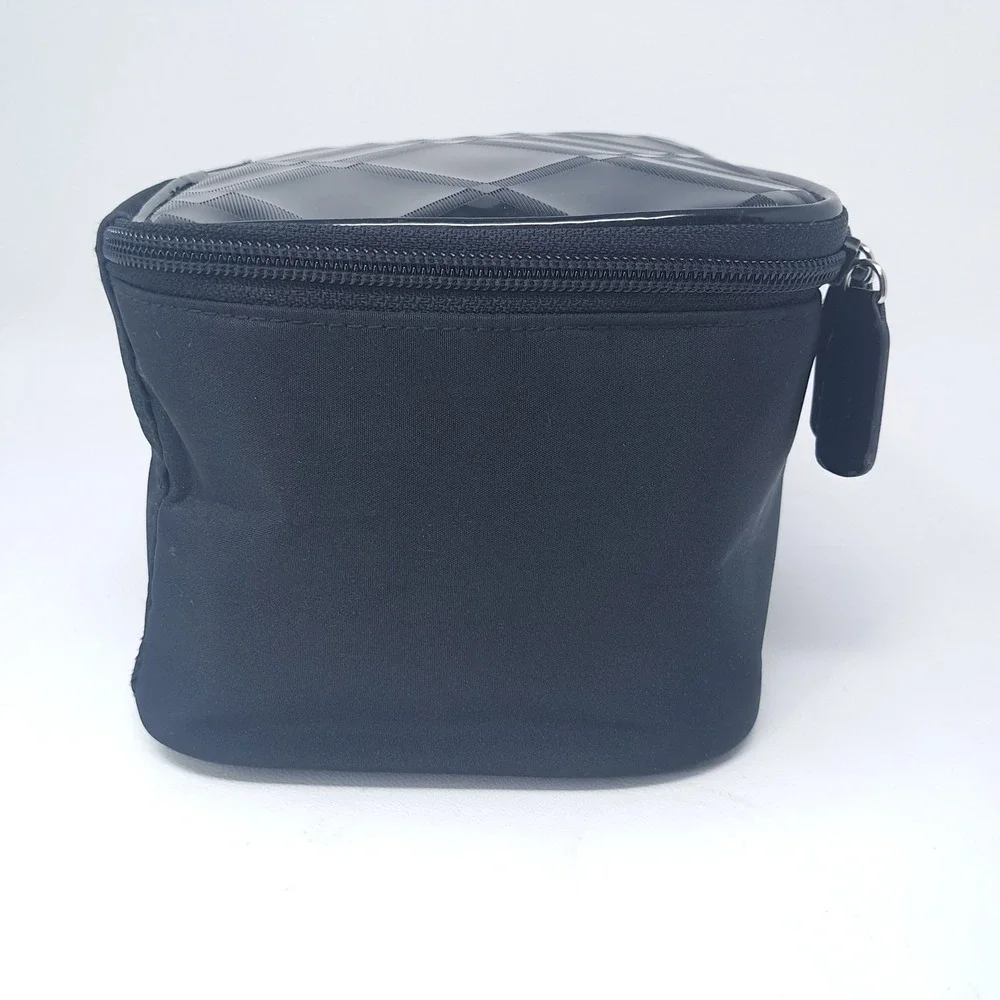 Burberry Fragrances Black  Zip Travel Pouch Toiletry Makeup Bag Small